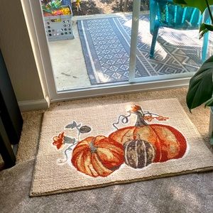 Seasonal doormat - Pumpkins, 20 x 32.5”